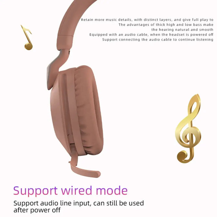 Wireless Bluetooth Hifi Stereo Foldable Headset 12hrs