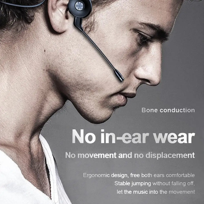 Wireless Bone Conduction Dual Microphone Noise Cancellation