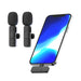 Wireless Chargeable Handheld Lavalier Microphone Set Short