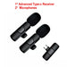 Wireless Chargeable Handheld Lavalier Microphone Set Short