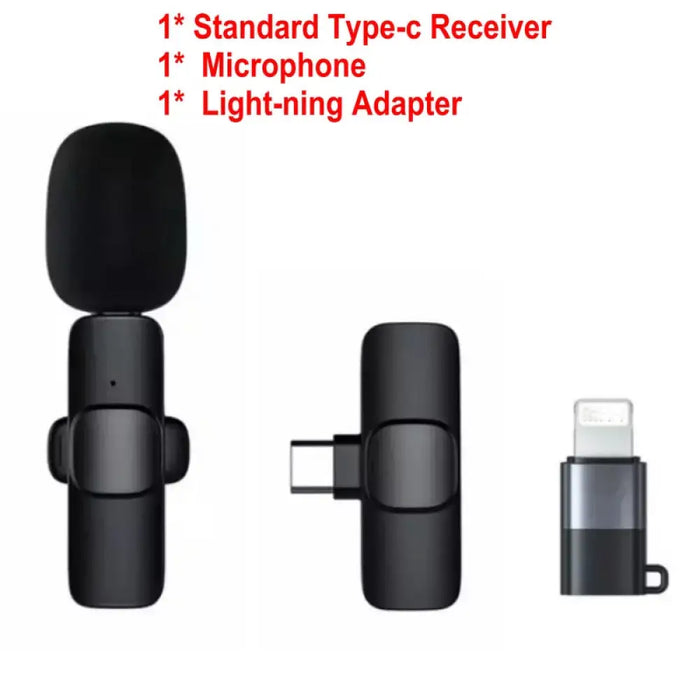 Wireless Chargeable Handheld Lavalier Microphone Set Short