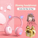 Wireless Glowing Cute Led Cat Ear Bluetooth Hifi Stereo