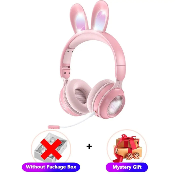 Wireless Glowing Rabbit Ear Hifi Stereo