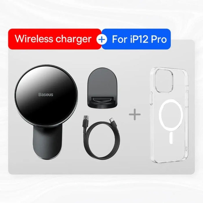 Wireless Magnetic Car Charging Phone Holder For Apple Iphone