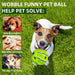 Wobble Tough Built-in Squeaker Pet Ball Toy For Large