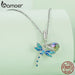 Womens 925 Sterling Silver Dainty Dragonfly Pendant Charms