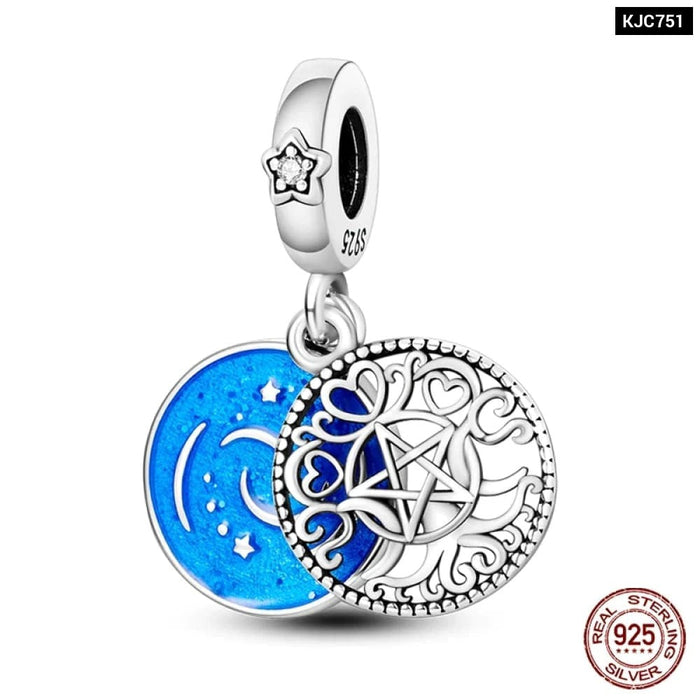 Womens 925 Sterling Silver Fantasy Flying Dragon Mysterious Butterfly Charms Pendants Fit Pandora Bracelets Diy Jewellery