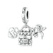 Womens 925 Sterling Silver i Love Shopping Charms Bag