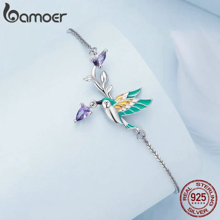 Womens 925 Sterling Silver Original Design Bracelet Kingfisher Bracelet Silver Jewellery Party Bsb126