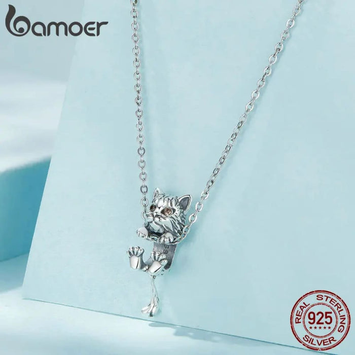 Womens 925 Sterling Silver Vivid Lynx Charms Cat Beads Bracelet & Necklace Making Fine Jewellery Scc2633