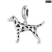 Womens Pet Dog Charm Beads Bracelet Genuine 925 Sterling