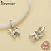 Womens Pet Dog Charm Beads Bracelet Genuine 925 Sterling