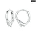 Womens Whale Hoop Earrings 925 Sterling Silver Animal