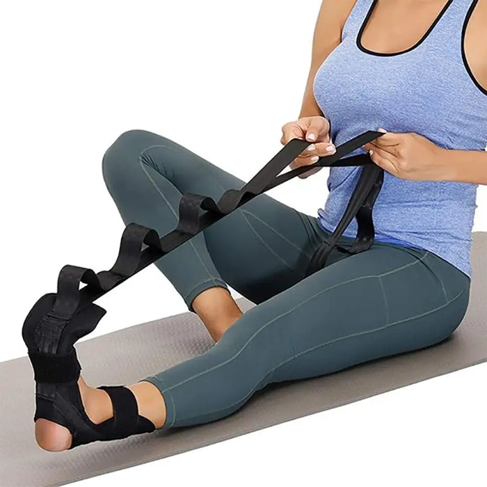 Yoga Foot & Calf Stretch Strap For Plantar Fasciitis Heel