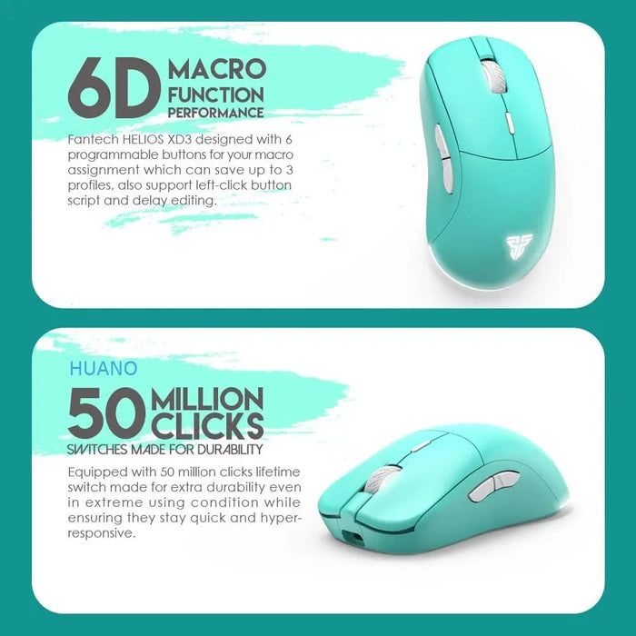 Youth Series 2.4g Wireless Mouse Xd3 Mint Green Professional