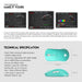 Youth Series 2.4g Wireless Mouse Xd3 Mint Green Professional