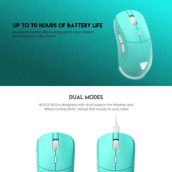 Youth Series 2.4g Wireless Mouse Xd3 Mint Green Professional