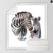 Zebra Throw Blanket 3d Printed Plush Bedspread Animal Soft