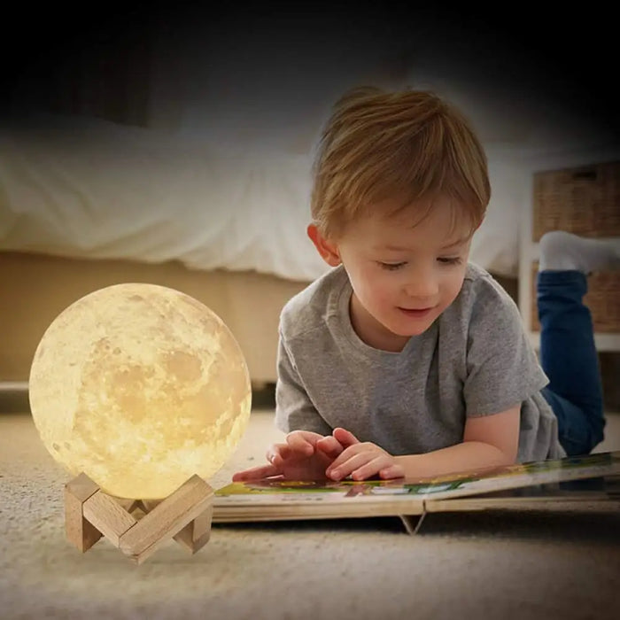 Zk20 3d Print Night Light Rechargeable Touch Remote Led Moon