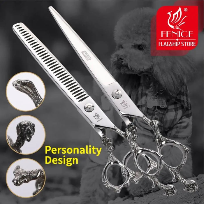 Zodiac 7.5 Inch Dog Pet Thinning Scissors Grooming Shears