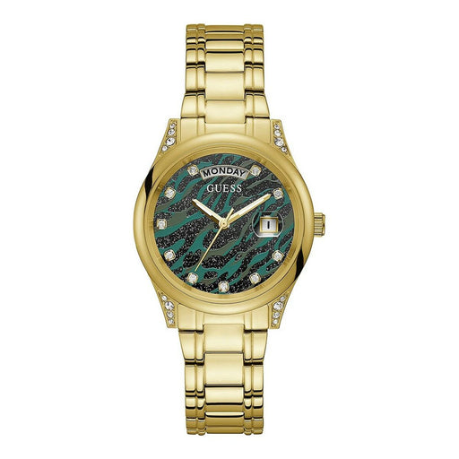 Guess Gw0047l3 Ladies Quartz Watch Green 36mm