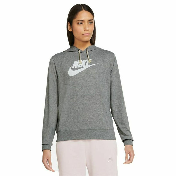 Womens Hoodie By Nike Grey