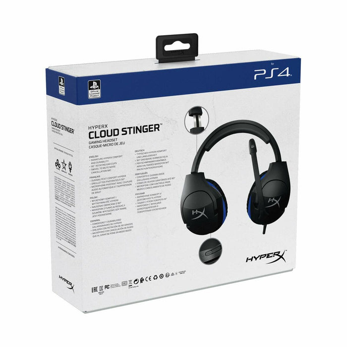 Gaming Headset With Microphone By Hyperx By Hyperx Cloud Stinger Ps5Ps4 BlackBlue Blue Black