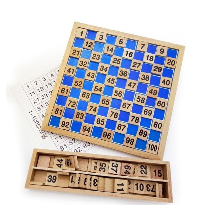 1-100 Digital Math Montessori Educational Wooden Toy