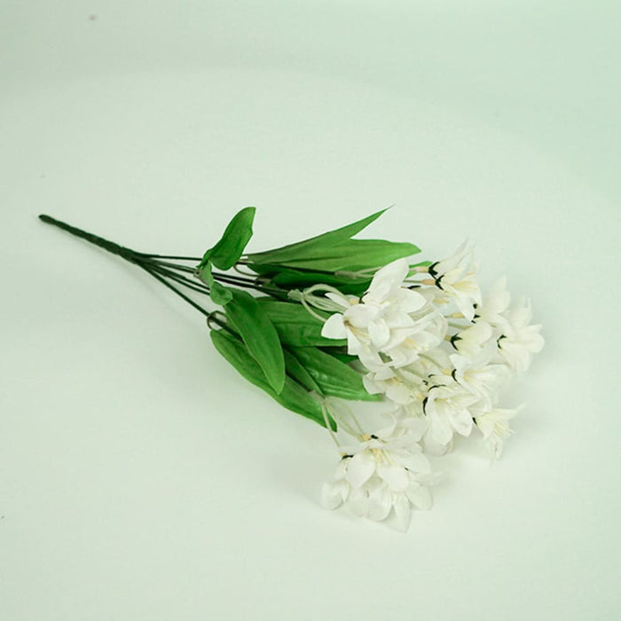 10 Bunch Artificial Silk Lilium Nanum 6 Heads Flower Fake