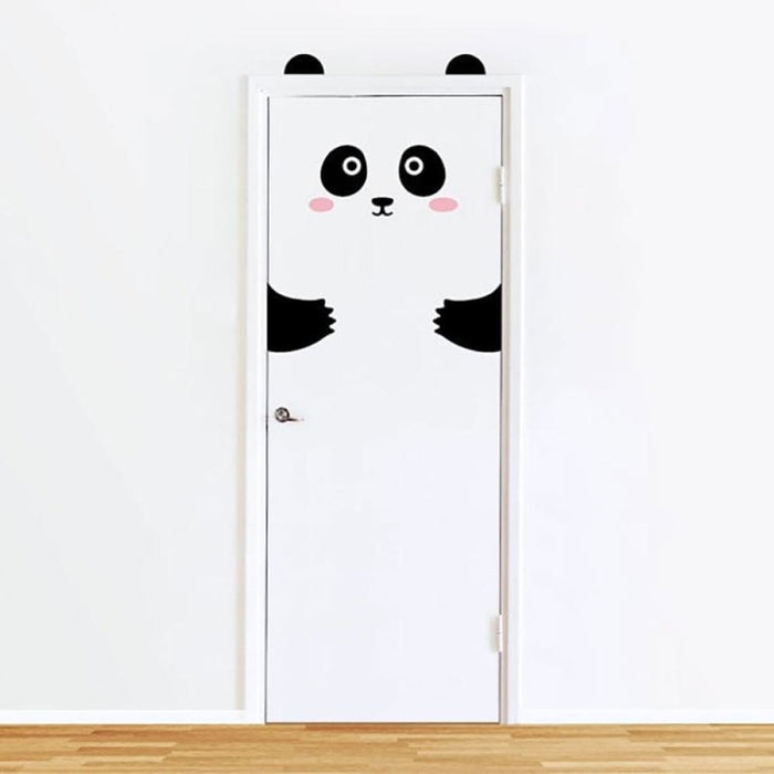 10 Kinds Of Cartoon Cute Animal Panda Cat Door Sticker For