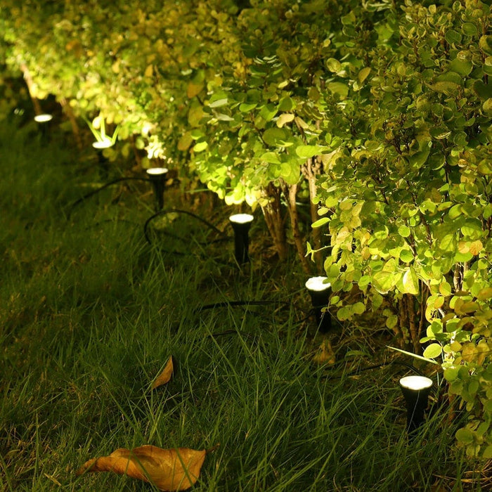 10 Pcs Solar Powered Outdoor Spot Light Landscape Lamp