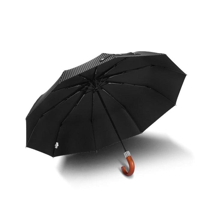 10 Ribs Automatic Wooden Handle Umbrella