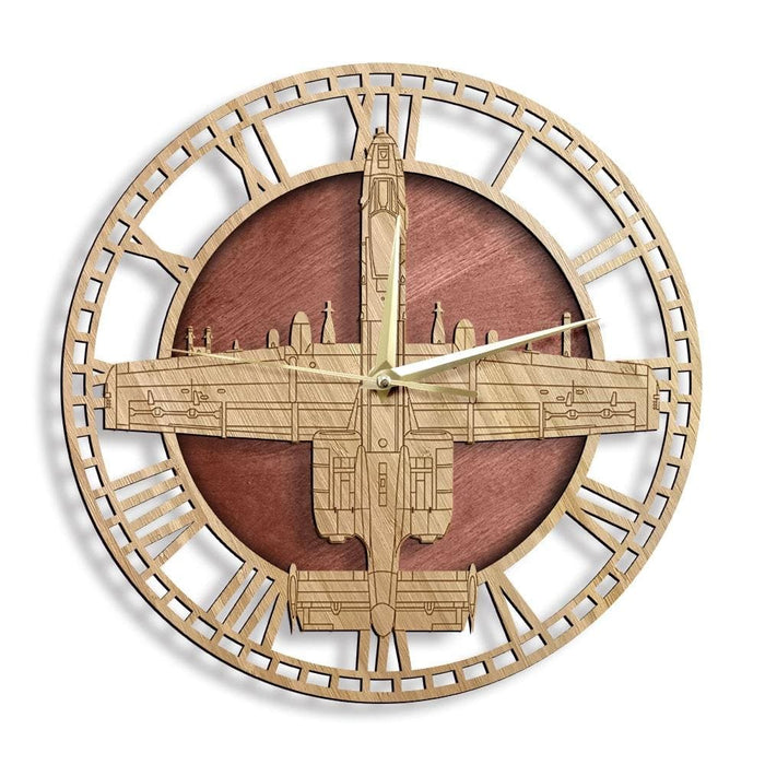 A-10 Thunderbolt Ii Warthog Wooden Wall Clock