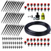 100pc Watering Hose Barbed Tee Joint Drip Tool For
