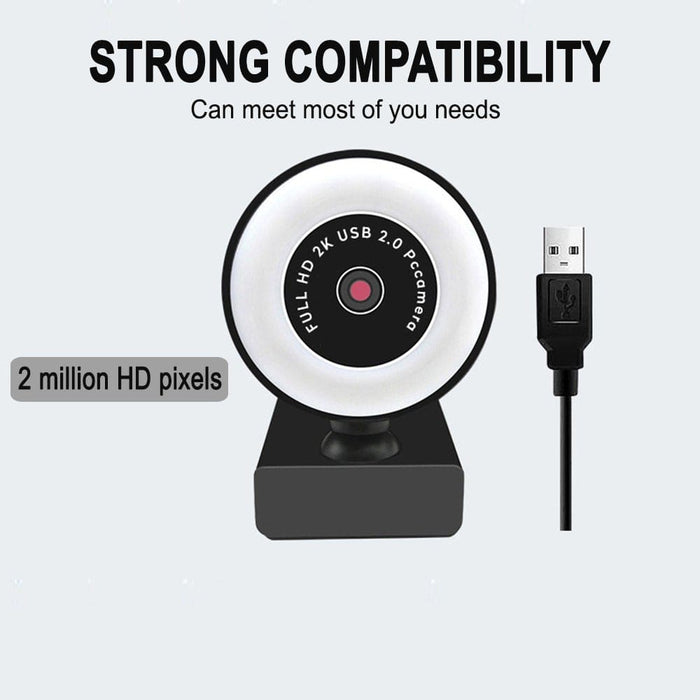 1080p Hd Fixed Focus Usb Webcam With Microphone For Desktop