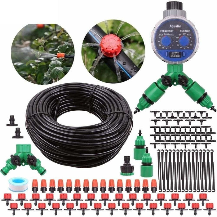 10m 25m 30m Garden 4 7mm Dripper Spray Nozzles Watering Kits