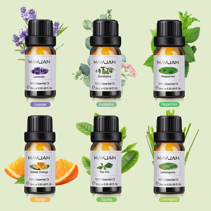 10ml Pure Plant Essential Oils 6pcs Gift Set