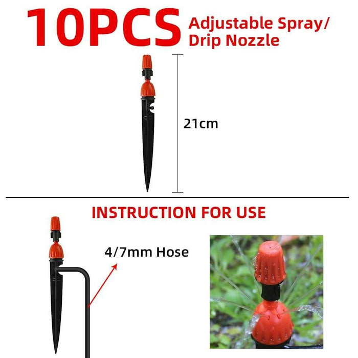 10pcs Automatic Watering Adjustable Spray Drip Nozzle
