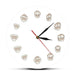 12 Tooth Modern Clinic Wall Clock Hygienist Silent Watch