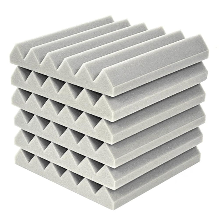 12 24pcs 30x30x5cm Acoustic Soundproof Foam Panel With Tapes