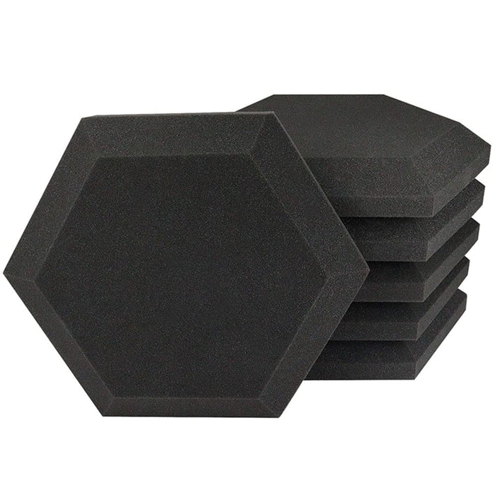 12 24pcs Hexagon Acoustic Soundproof Foam Panel With Tapes