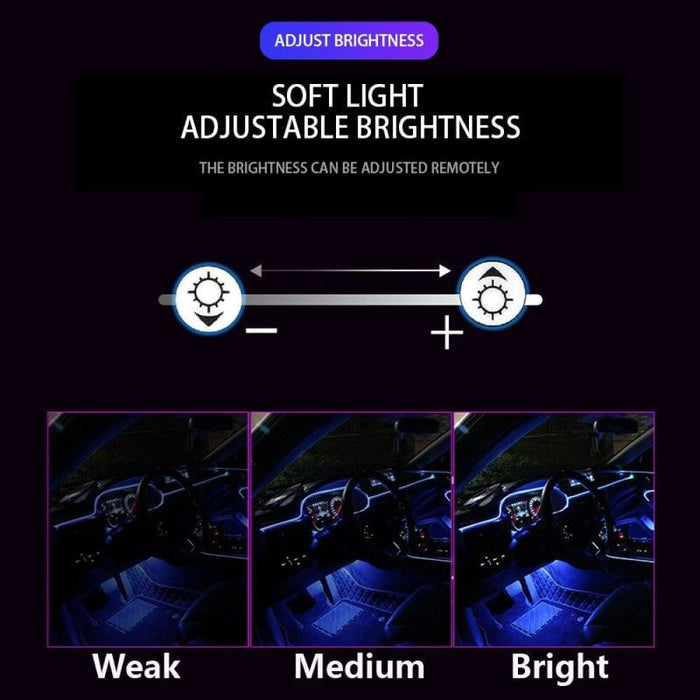 12v Car Led Strip Lights Interior Ambient Light Waterproof