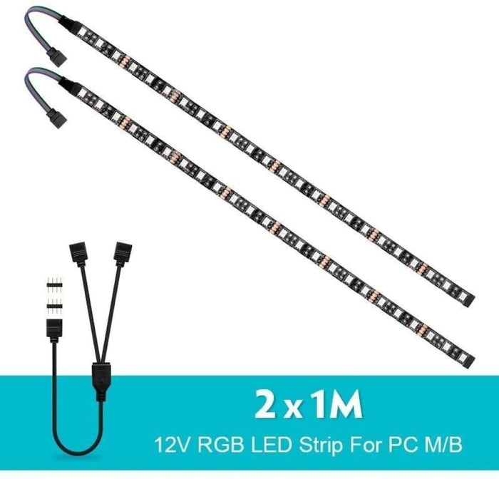 12v Rgb 4pin Pc Motherboard Led Strip Light 5050 For