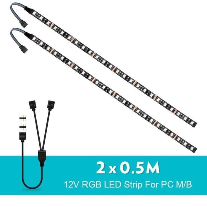 12v Rgb 4pin Pc Motherboard Led Strip Light 5050 For
