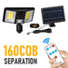 138 168 Led Outdoor Solar Wall Lamp Rotatable Waterproof