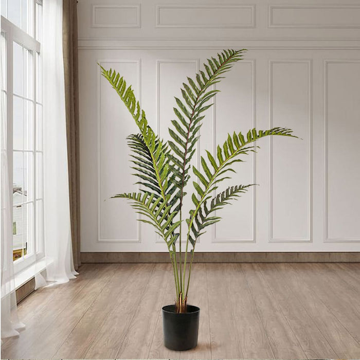 150cm Artificial Green Rogue Hares Foot Fern Tree Fake