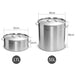 17l Wide Stock Pot And 50l Tall Top Grade Thick Stainless