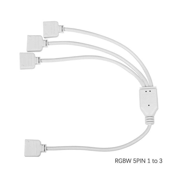 1pcs 4pin 5pin 1 To 2 3 Splitter Connector Rgb Rgbw Led