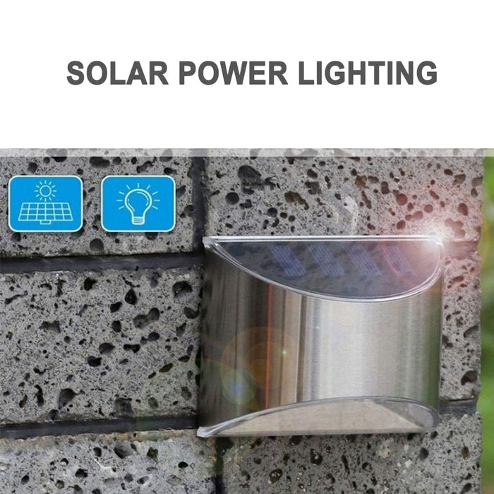 Vibe Geeks 2 Packs Solar Powered Outdoor Wall Lamp Garden