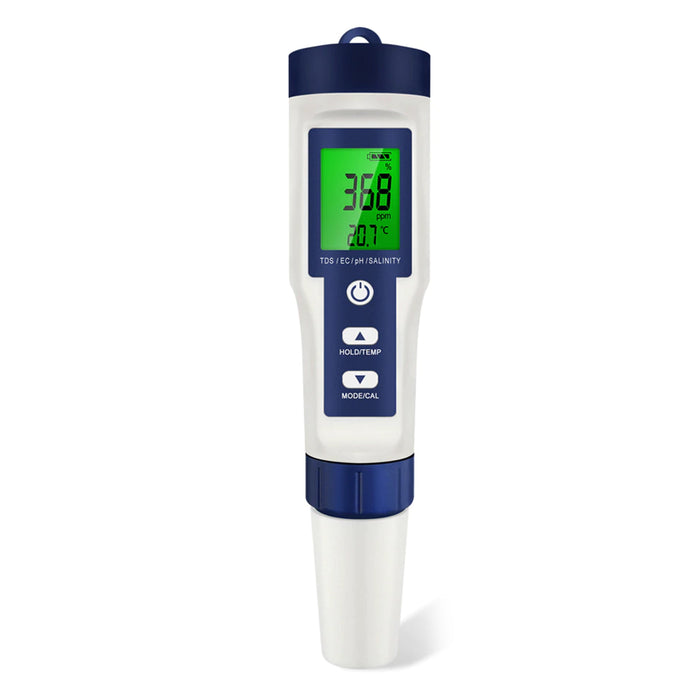 Vibe Geeks 5 In 1 High Accuracy Digital Ph Tester For Water